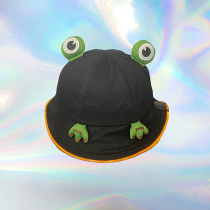 Frogster (Black) – LED Bucket Hat