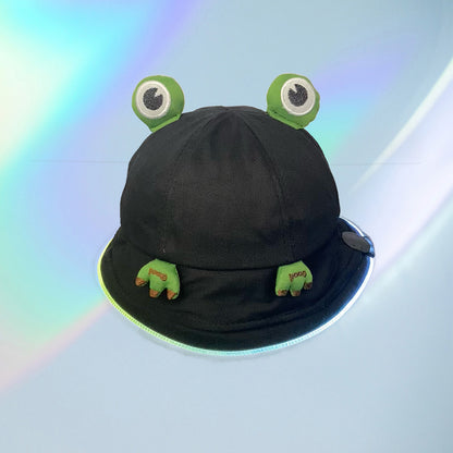 Frogster (Black) – LED Bucket Hat