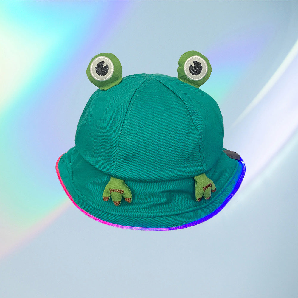 Frogster (Green) – LED Bucket Hat