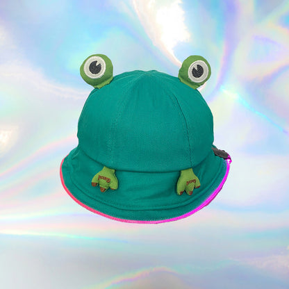 Frogster (Green) – LED Bucket Hat